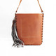 Saddle Leather & "Exotic" Hair on Hide Daily Traveler Handbag Saddle Leather & "Exotic" Hair on Hide Daily Traveler Handbag